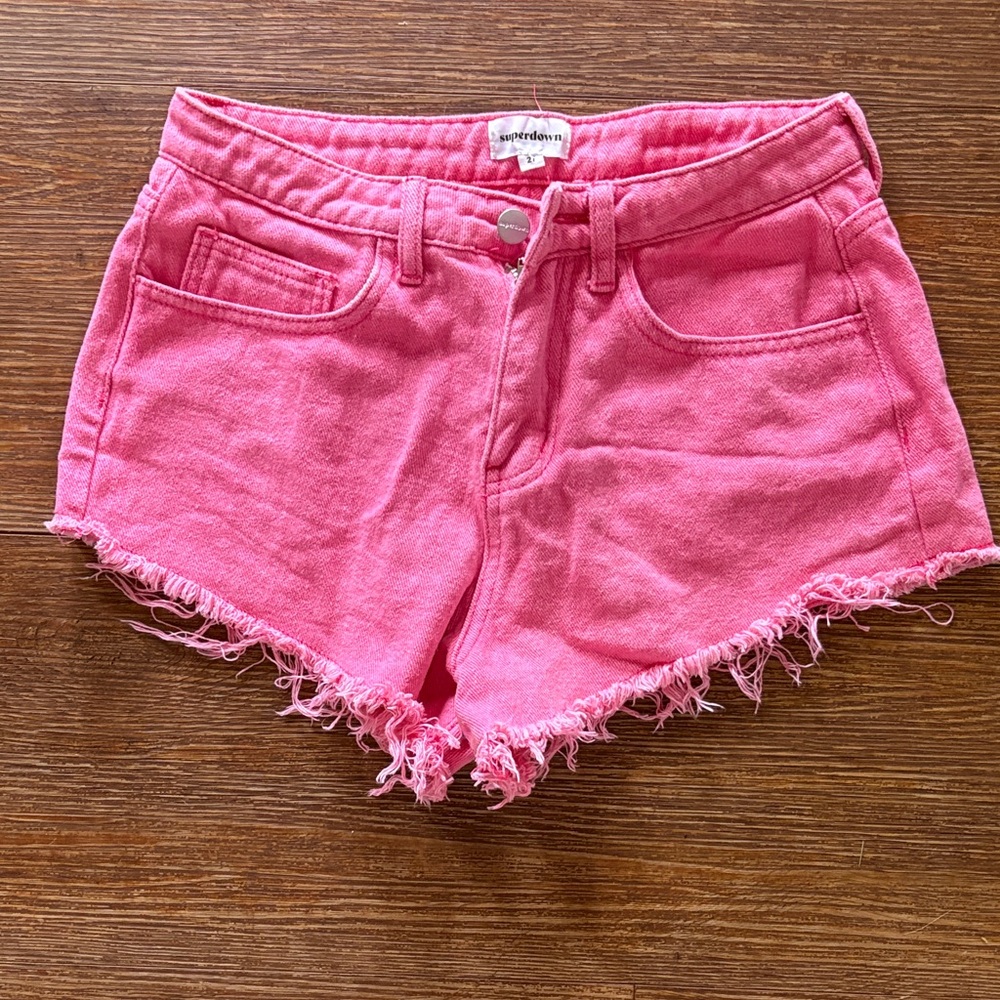 Revolve Pink Women's denim Shorts